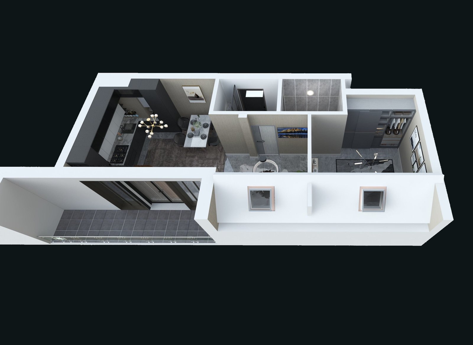 apartment, 1 bedroom, 5-th floor